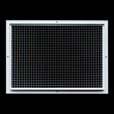 14"x20" White Aluminum Eggcrate Return Air Grille, Low-Noise High-Airflow Rust-Proof Vent Cover