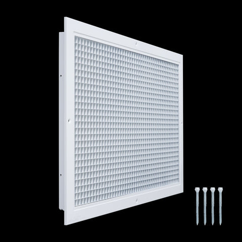 14"x24" White Aluminum Eggcrate Return Air Grille, Low-Noise High-Airflow Rust-Proof Vent Cover