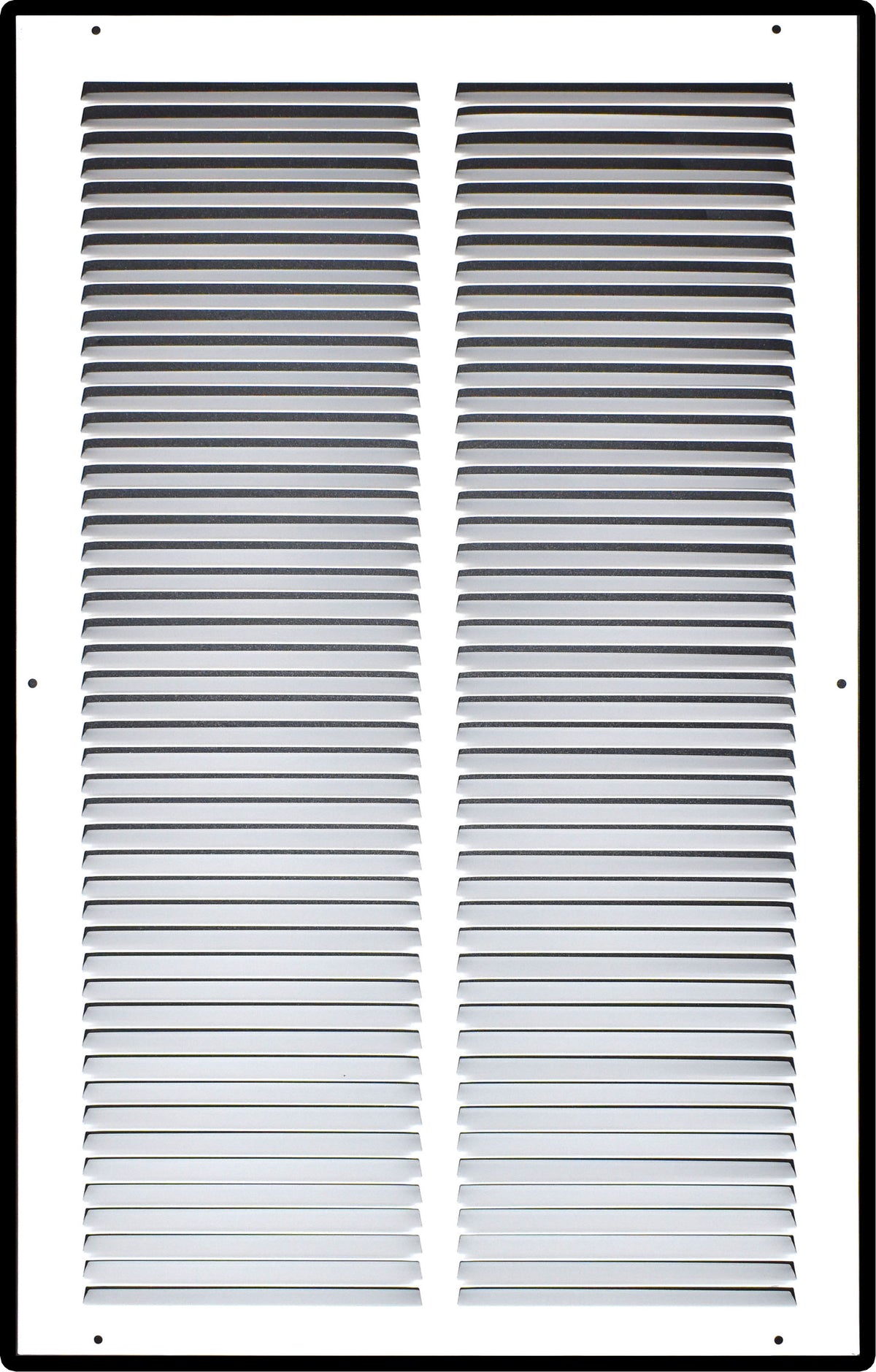14"x24" White Steel Return Air Grille, High-Airflow HVAC Cold Air Intake for Wall & Ceiling