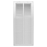 14"x30" White Steel Return Air Filter Grille, Removable Door, for 1-Inch Filters