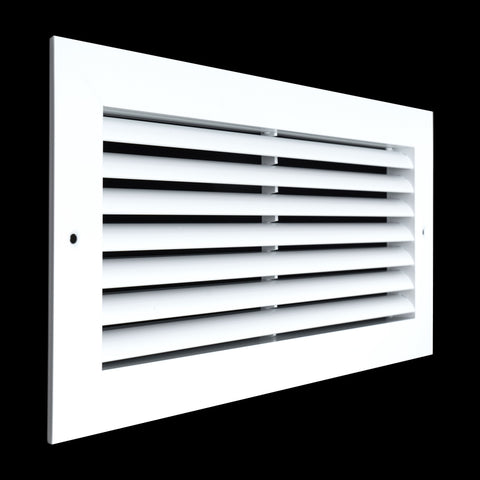 14"x6" White Aluminum Rust-Free Return Air Grille, High-Airflow HVAC Cold Air Intake for Wall & Ceiling