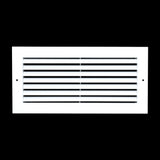 14"x6" White Aluminum Rust-Free Return Air Grille, High-Airflow HVAC Cold Air Intake for Wall & Ceiling