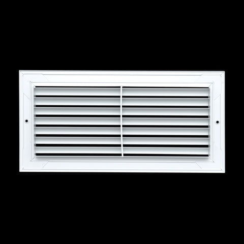 14"x6" White Aluminum Rust-Free Return Air Grille, High-Airflow HVAC Cold Air Intake for Wall & Ceiling