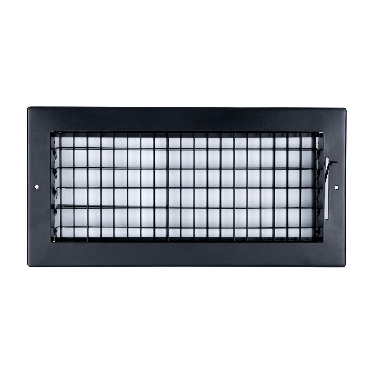 14"x6" Black Steel Adjustable Supply Register, Air Vent Cover with Damper for Sidewall Or Ceiling