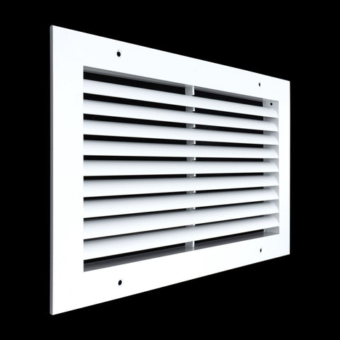 14"x8" White Aluminum Rust-Free Return Air Grille, High-Airflow HVAC Cold Air Intake for Wall & Ceiling