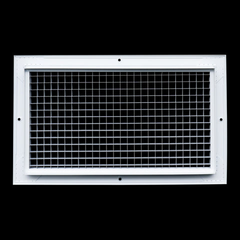 14"x8" White Aluminum Eggcrate Return Air Grille, Low-Noise High-Airflow Rust-Proof Vent Cover