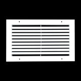 14"x8" White Aluminum Rust-Free Return Air Grille, High-Airflow HVAC Cold Air Intake for Wall & Ceiling