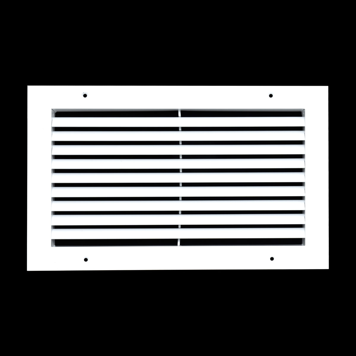 14"x8" White Aluminum Rust-Free Return Air Grille, High-Airflow HVAC Cold Air Intake for Wall & Ceiling