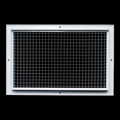 16"x16" White Aluminum Eggcrate Return Air Grille, Low-Noise High-Airflow Rust-Proof Vent Cover