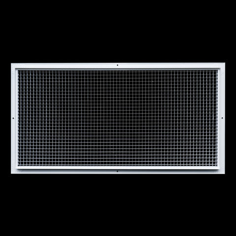 16"x32" White Aluminum Eggcrate Return Air Grille, Low-Noise High-Airflow Rust-Proof Vent Cover