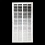 16"x32" White Steel Return Air Grille, High-Airflow HVAC Cold Air Intake for Wall & Ceiling