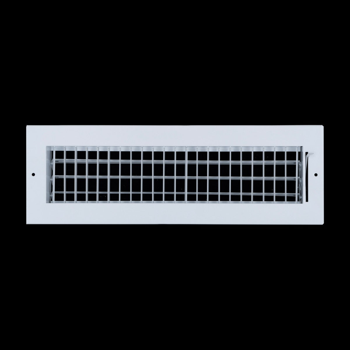 16"x4" White Steel Adjustable Supply Register, Air Vent Cover with Damper for Sidewall Or Ceiling