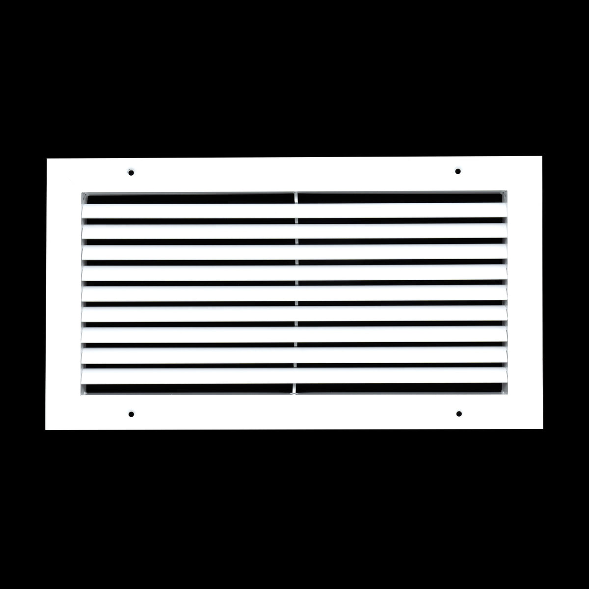 16"x8" White Aluminum Rust-Free Return Air Grille, High-Airflow HVAC Cold Air Intake for Wall & Ceiling