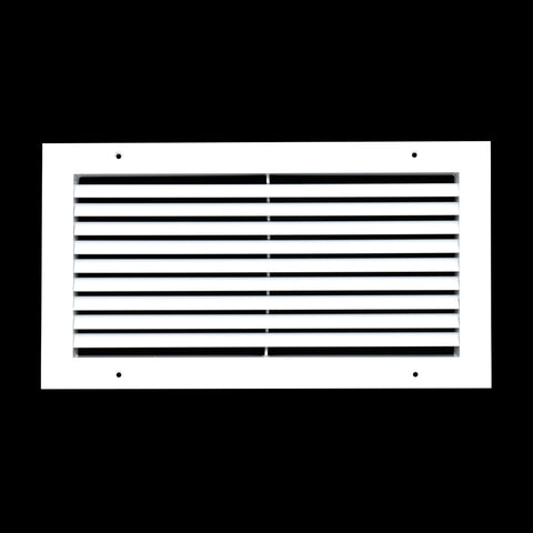 16"x8" White Aluminum Rust-Free Return Air Grille, High-Airflow HVAC Cold Air Intake for Wall & Ceiling
