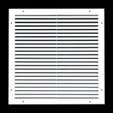 18"x18" White Aluminum Rust-Free Return Air Grille, High-Airflow HVAC Cold Air Intake for Wall & Ceiling