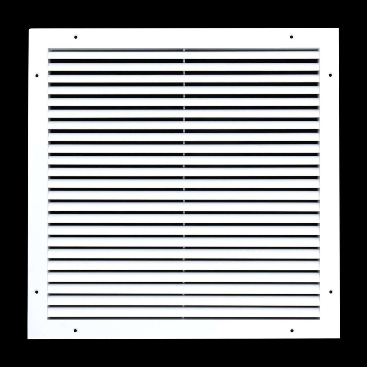 18"x18" White Aluminum Rust-Free Return Air Grille, High-Airflow HVAC Cold Air Intake for Wall & Ceiling