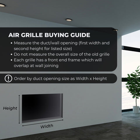 4"x20" White Steel Return Air Grille, High-Airflow HVAC Cold Air Intake for Wall & Ceiling