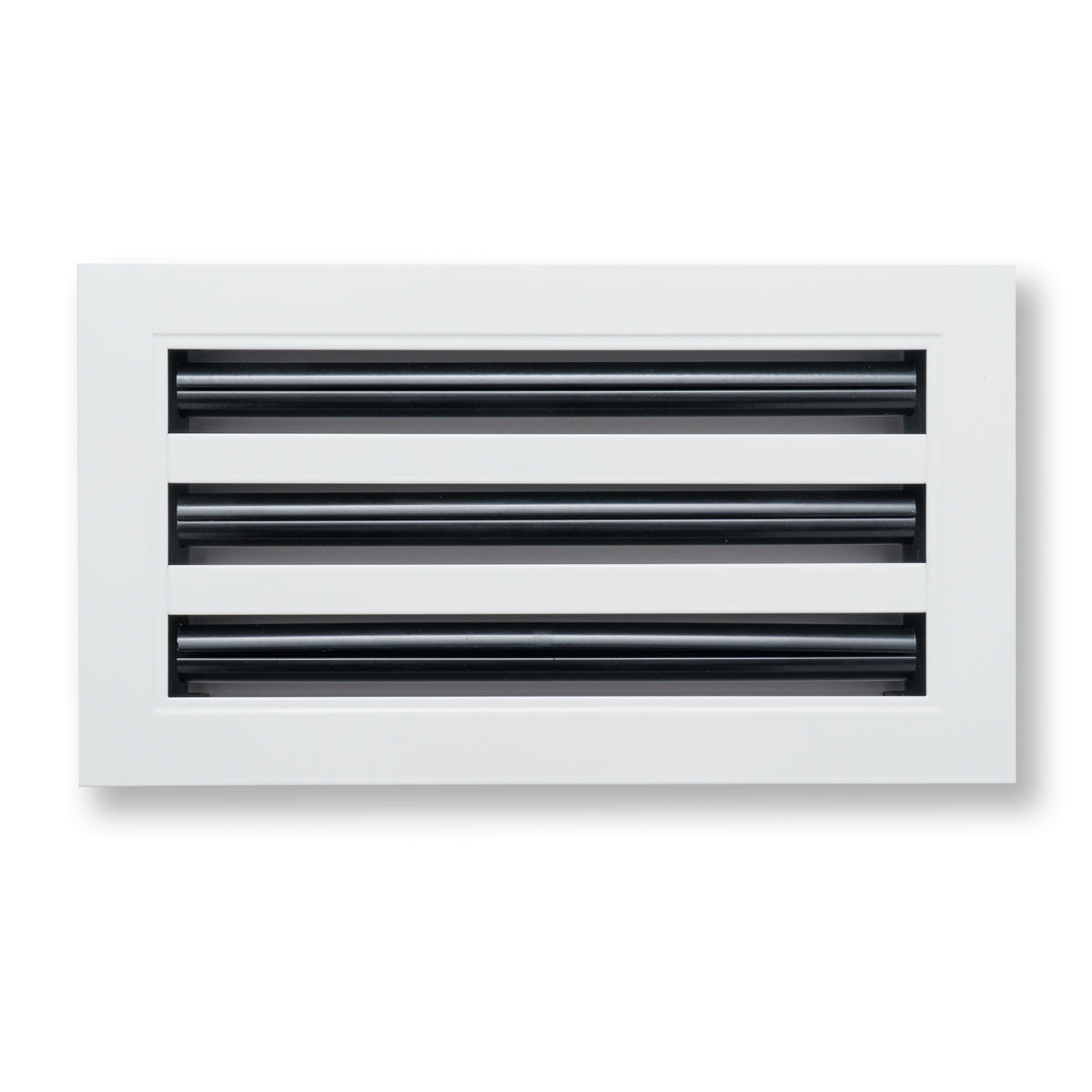 12"x6" White Aluminum Linear 3-Slot Diffuser, Slim Modern AC Vent Cover for Wall, Ceiling & Floor