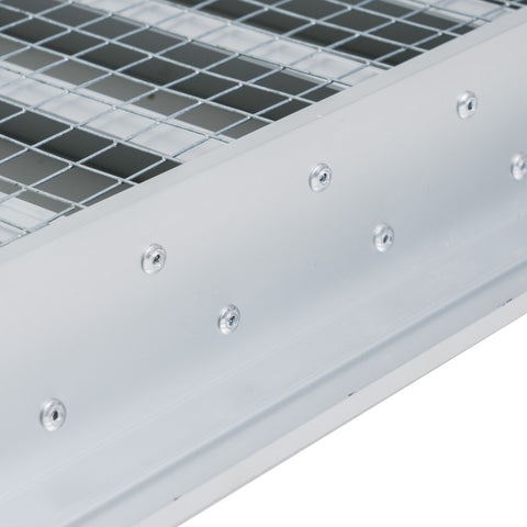 18"x18" Anodized Aluminum Exterior Wall Louver, Weatherproof Rain & Rust Resistant Vent Cover