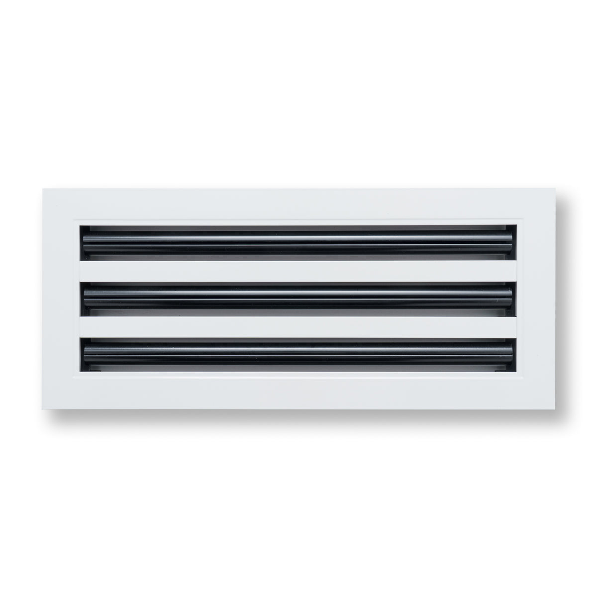 16"x6" White Aluminum Linear 3-Slot Diffuser, Slim Modern AC Vent Cover for Wall, Ceiling & Floor