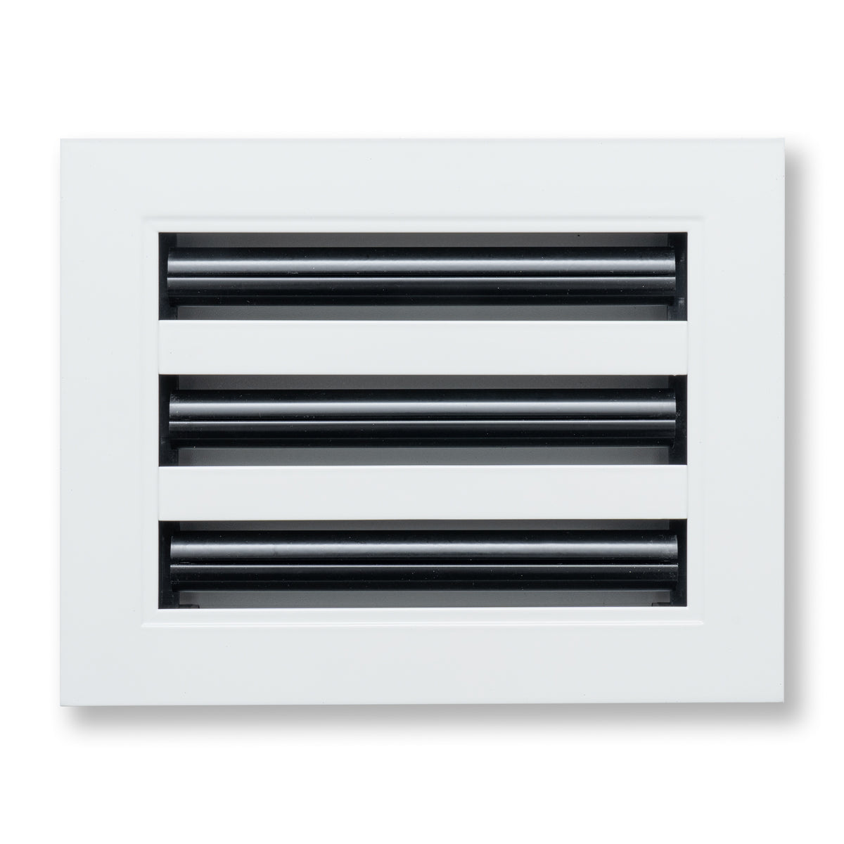 8"x6" White Aluminum Linear 3-Slot Diffuser, Slim Modern AC Vent Cover for Wall, Ceiling & Floor