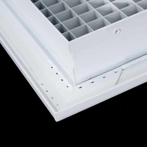6"x12" White Aluminum Eggcrate Return Air Grille, Low-Noise High-Airflow Rust-Proof Vent Cover