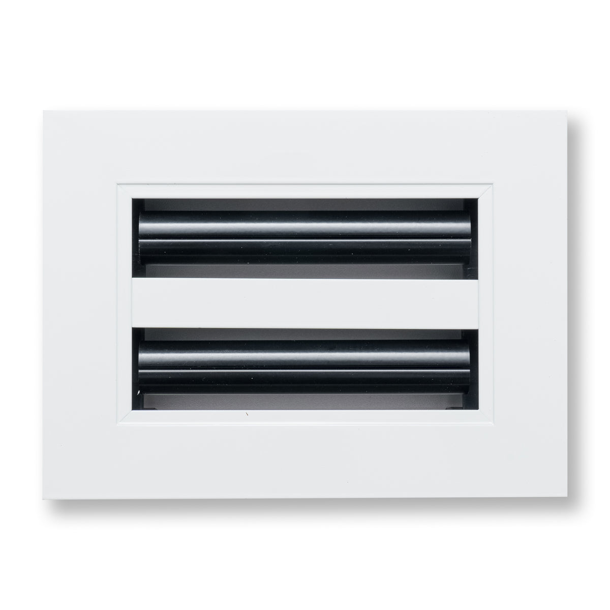 6"x4" White Aluminum Linear 2-Slot Diffuser, Slim Modern AC Vent Cover for Wall, Ceiling & Floor