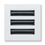 6"x6" White Aluminum Linear 3-Slot Diffuser, Slim Modern AC Vent Cover for Wall, Ceiling & Floor