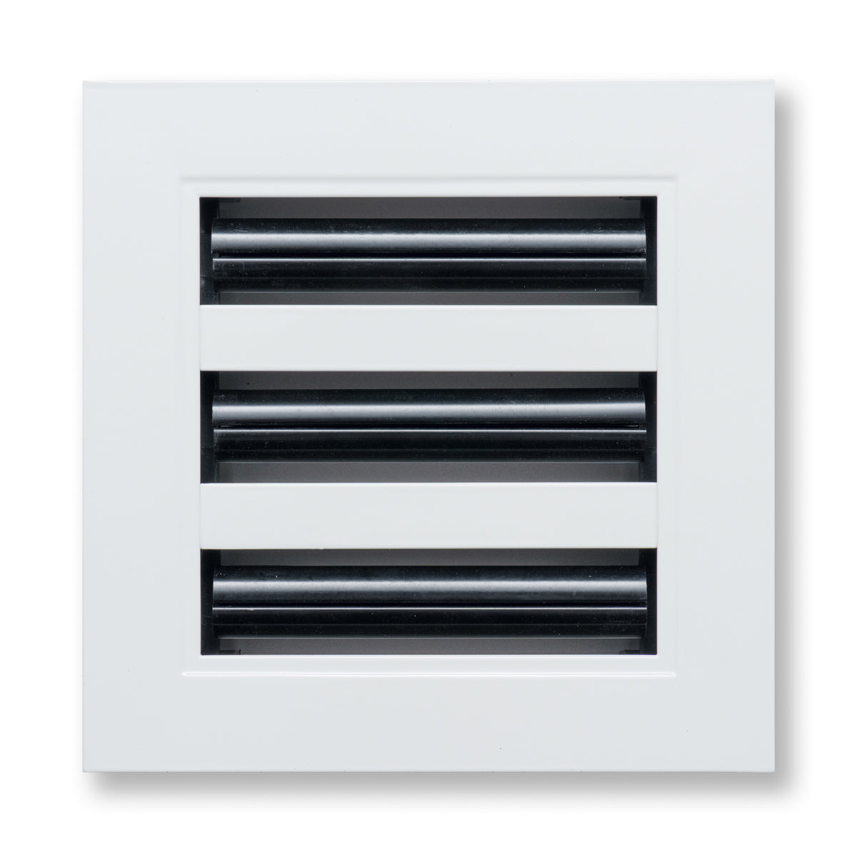 6"x6" White Aluminum Linear 3-Slot Diffuser, Slim Modern AC Vent Cover for Wall, Ceiling & Floor