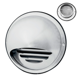 8" Stainless Steel Round Dryer Vent Cover with Hood and Rubber Seal, Weatherproof Exterior Wall Exhaust Vent
