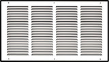 20"x10" White Steel Return Air Grille, High-Airflow HVAC Cold Air Intake for Wall & Ceiling