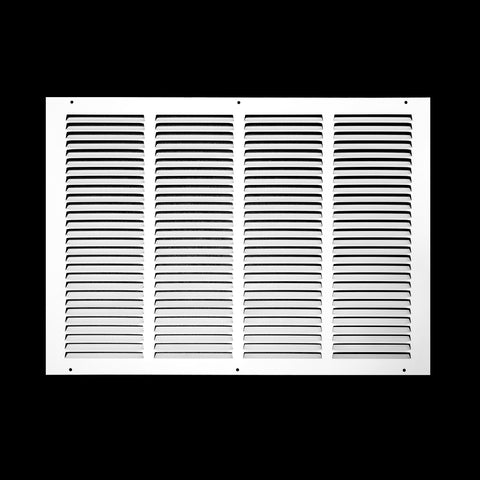 20"x14" White Steel Return Air Grille, High-Airflow HVAC Cold Air Intake for Wall & Ceiling