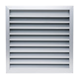 20"x20" Anodized Aluminum Exterior Wall Louver, Weatherproof Rain & Rust Resistant Vent Cover