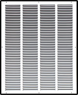 20"x25" White Steel Return Air Grille, High-Airflow HVAC Cold Air Intake for Wall & Ceiling