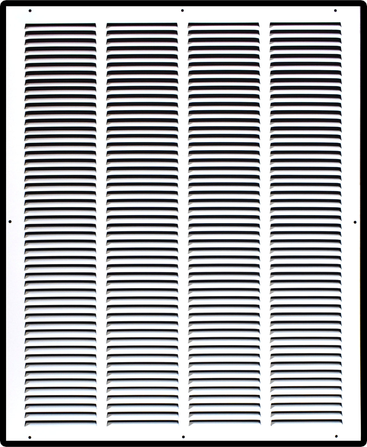 20"x25" White Steel Return Air Grille, High-Airflow HVAC Cold Air Intake for Wall & Ceiling