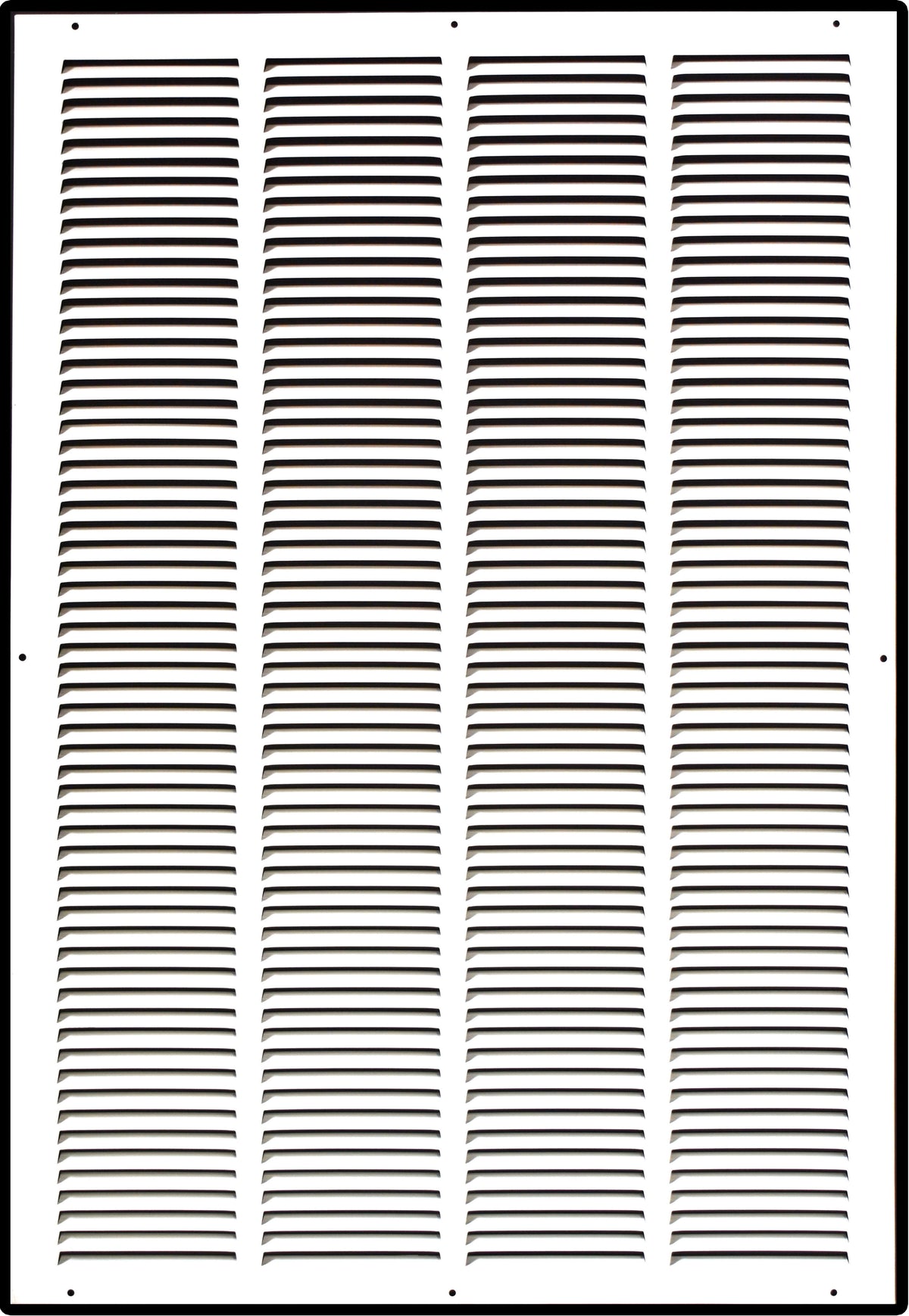 20"x30" White Steel Return Air Grille, High-Airflow HVAC Cold Air Intake for Wall & Ceiling