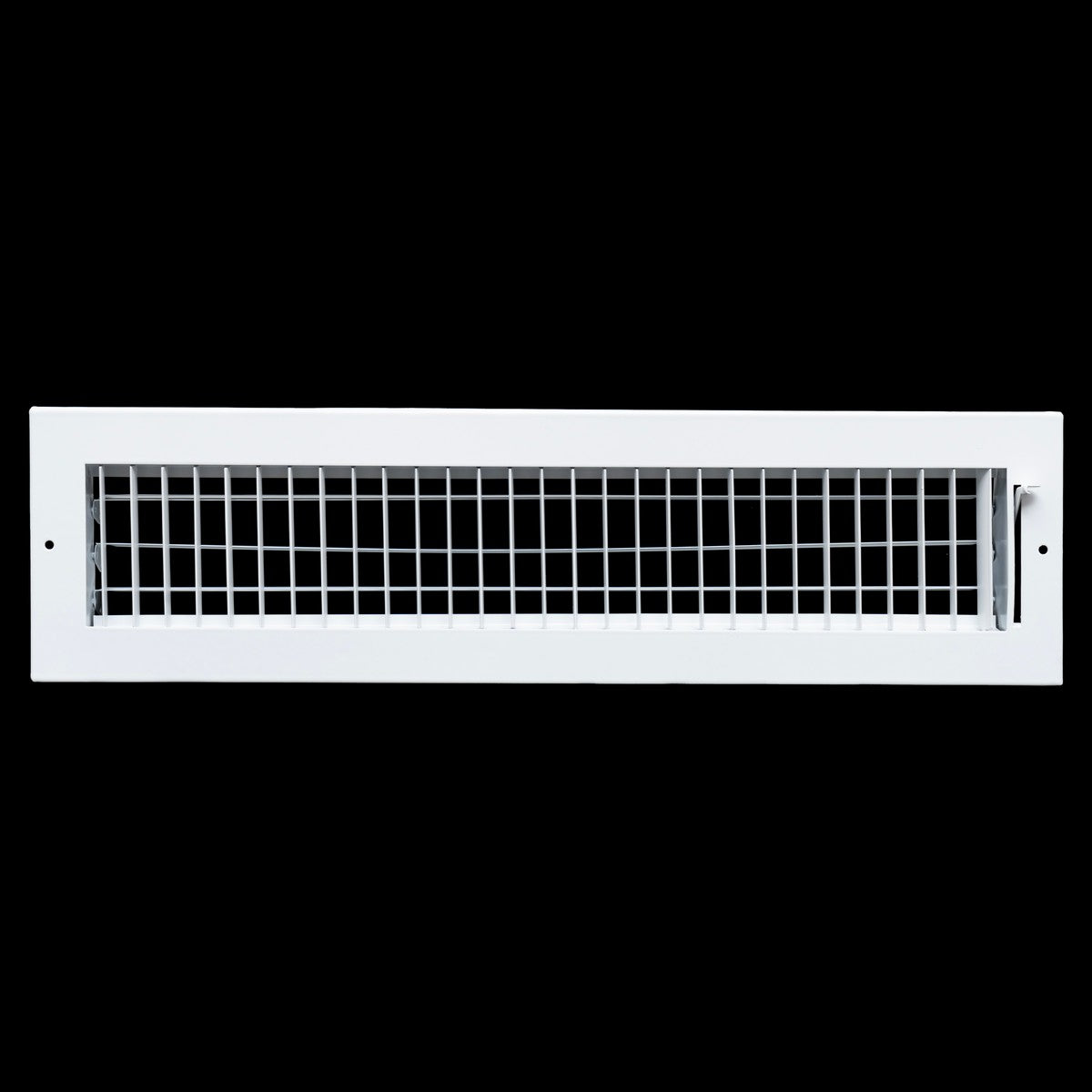 20"x4" White Steel Adjustable Supply Register, Air Vent Cover with Damper for Sidewall Or Ceiling
