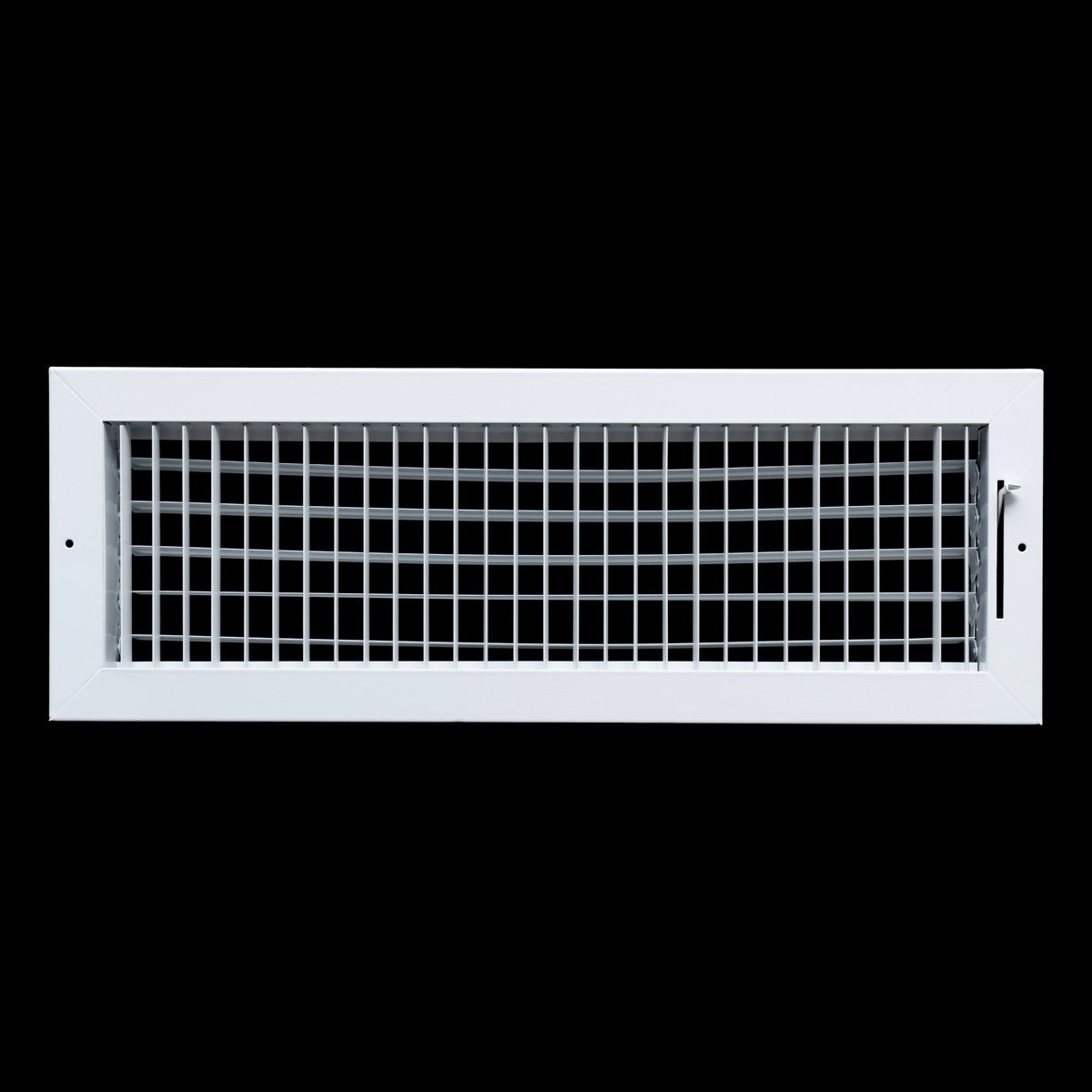20"x6" White Steel Adjustable Supply Register, Air Vent Cover with Damper for Sidewall Or Ceiling