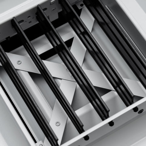 8"x8" 4-Way White Aluminum Square Ceiling Diffuser, Rust-Proof Ceiling Supply Grille