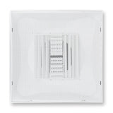 Fits 24"x24" White Steel T-Bar Drop Ceiling Grid, 2x2 Lay-In Perforated Face Adjustable Air Supply Diffuser, 10" Round Neck
