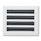 10"x8" White Aluminum Linear 4-Slot Diffuser, Slim Modern AC Vent Cover for Wall, Ceiling & Floor