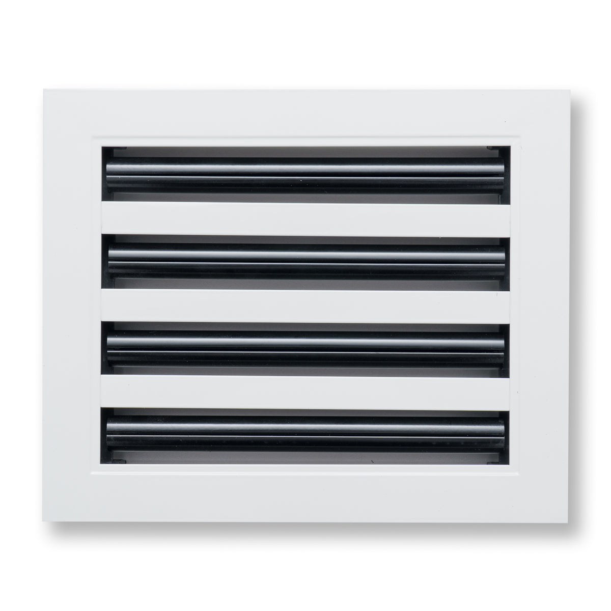 10"x8" White Aluminum Linear 4-Slot Diffuser, Slim Modern AC Vent Cover for Wall, Ceiling & Floor