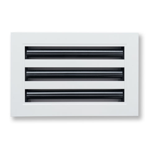 10"x6" White Aluminum Linear 3-Slot Diffuser, Slim Modern AC Vent Cover for Wall, Ceiling & Floor