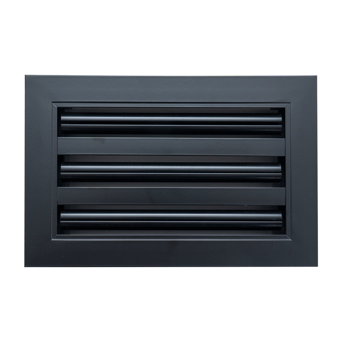 10"x6" Black Aluminum Linear 3-Slot Diffuser, Slim Modern AC Vent Cover for Wall, Ceiling & Floor