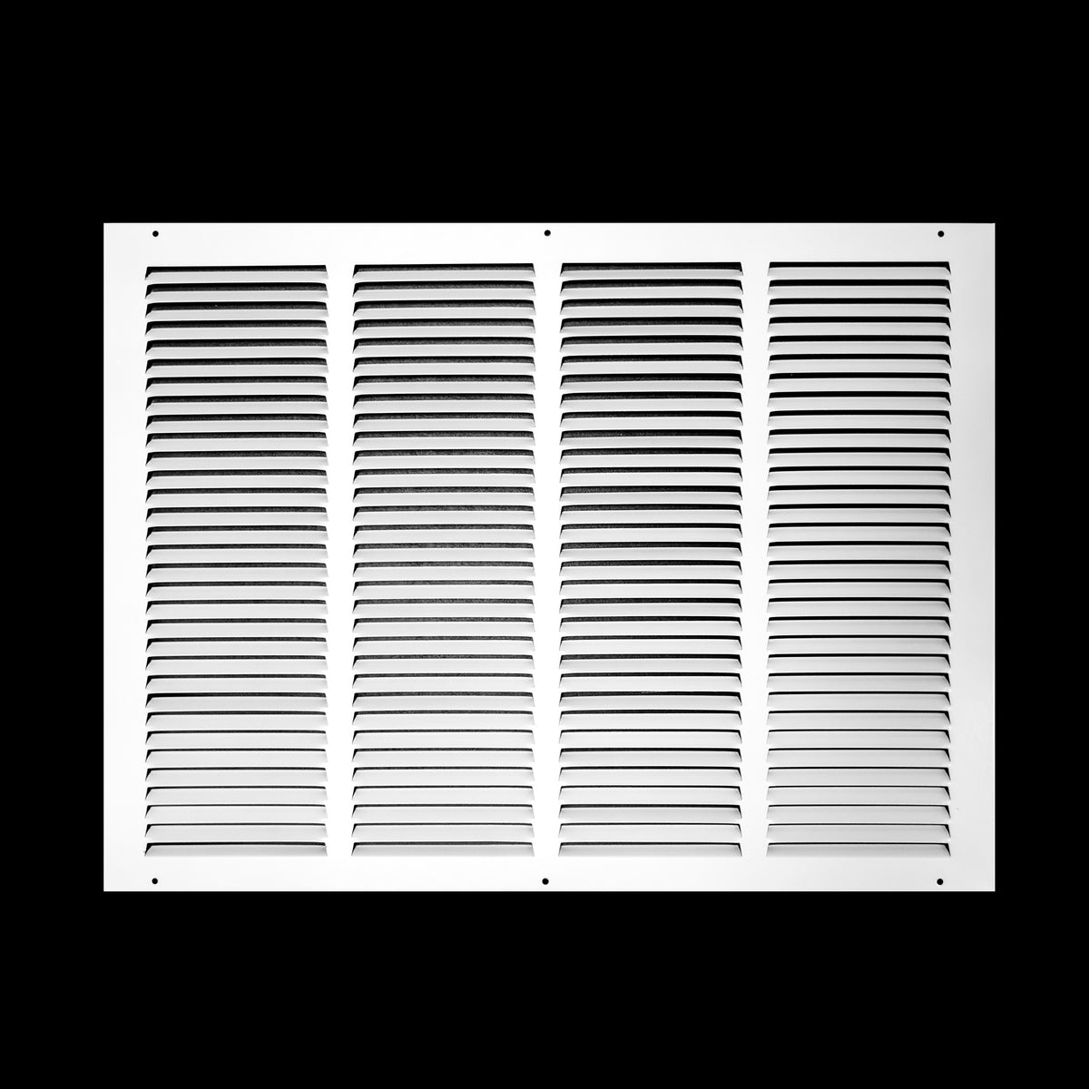 22"x16" White Steel Return Air Grille, High-Airflow HVAC Cold Air Intake for Wall & Ceiling