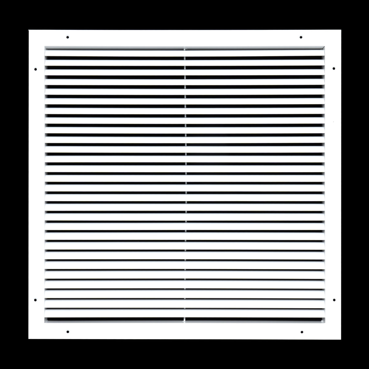 22"x22" White Aluminum Rust-Free Return Air Grille, High-Airflow HVAC Cold Air Intake for Wall & Ceiling