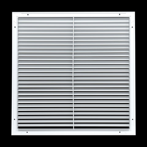 22"x22" White Aluminum Rust-Free Return Air Grille, High-Airflow HVAC Cold Air Intake for Wall & Ceiling