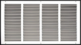 24"x12" White Steel Return Air Grille, High-Airflow HVAC Cold Air Intake for Wall & Ceiling
