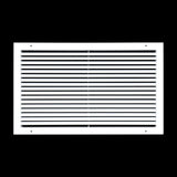 24"x14" White Aluminum Rust-Free Return Air Grille, High-Airflow HVAC Cold Air Intake for Wall & Ceiling