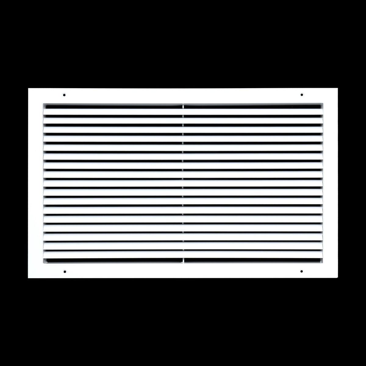 24"x14" White Aluminum Rust-Free Return Air Grille, High-Airflow HVAC Cold Air Intake for Wall & Ceiling